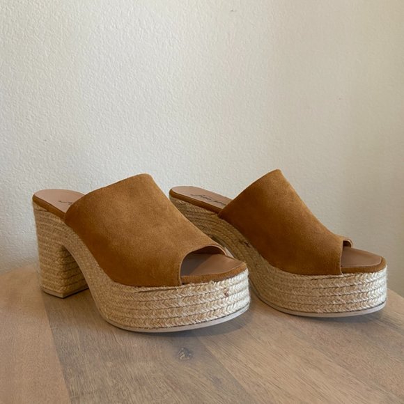 FREE PEOPLE PLATFORM SUEDE SHOES - Picture 1 of 5